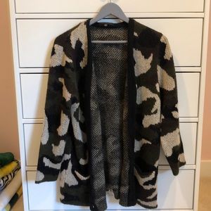 Free People Camo Pullover